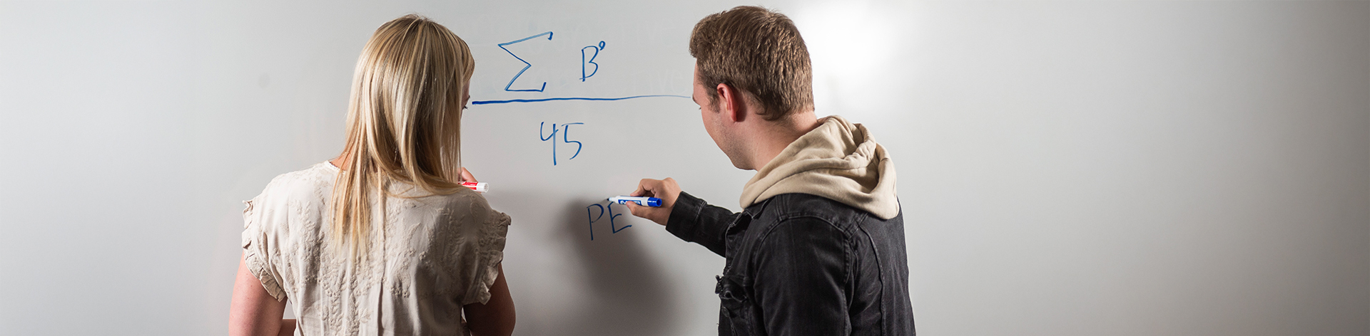 Mathematics students at Cornerstone University