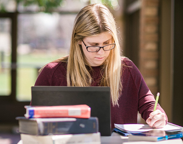 Cornerstone University student studying to be a social worker