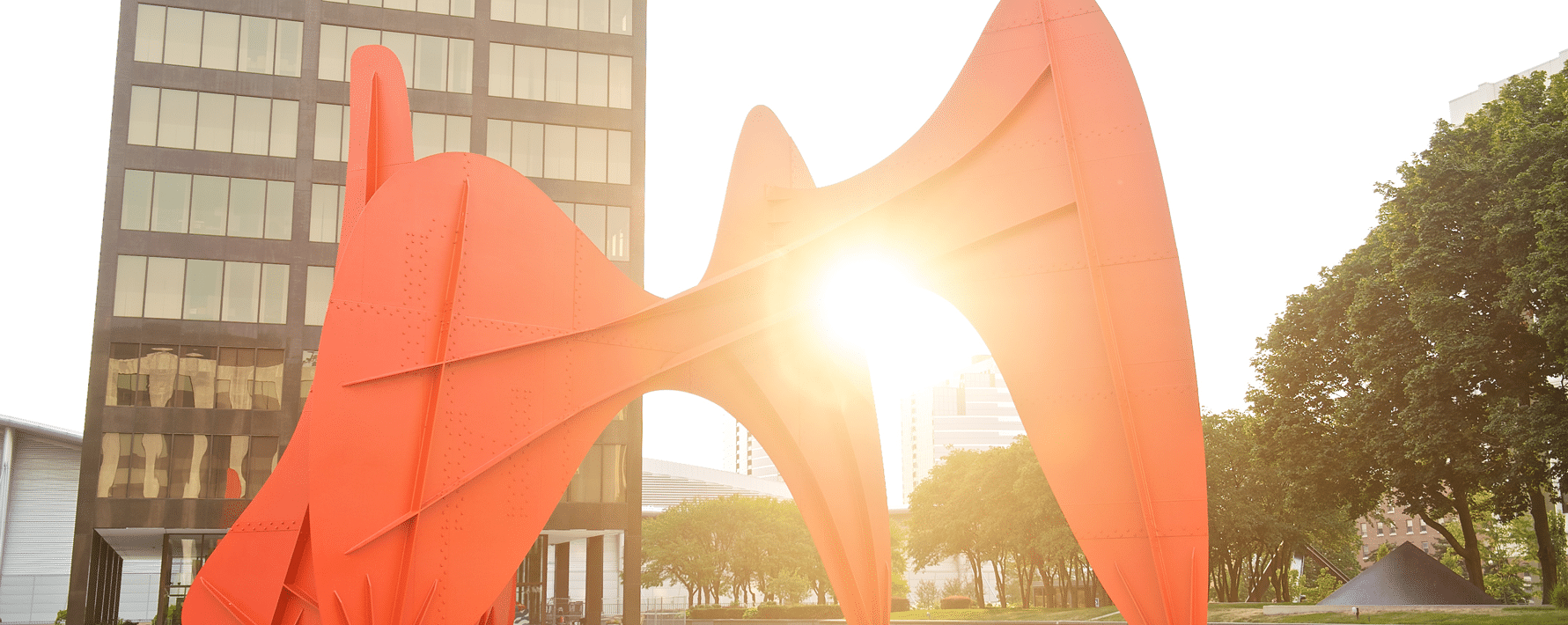 The sculpture La Grande Vitesse created by artist Alexander Calder located in downtown Grand Rapids