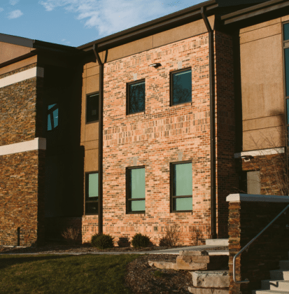 Exterior of Professional & Graduate Studies building at Cornerstone University
