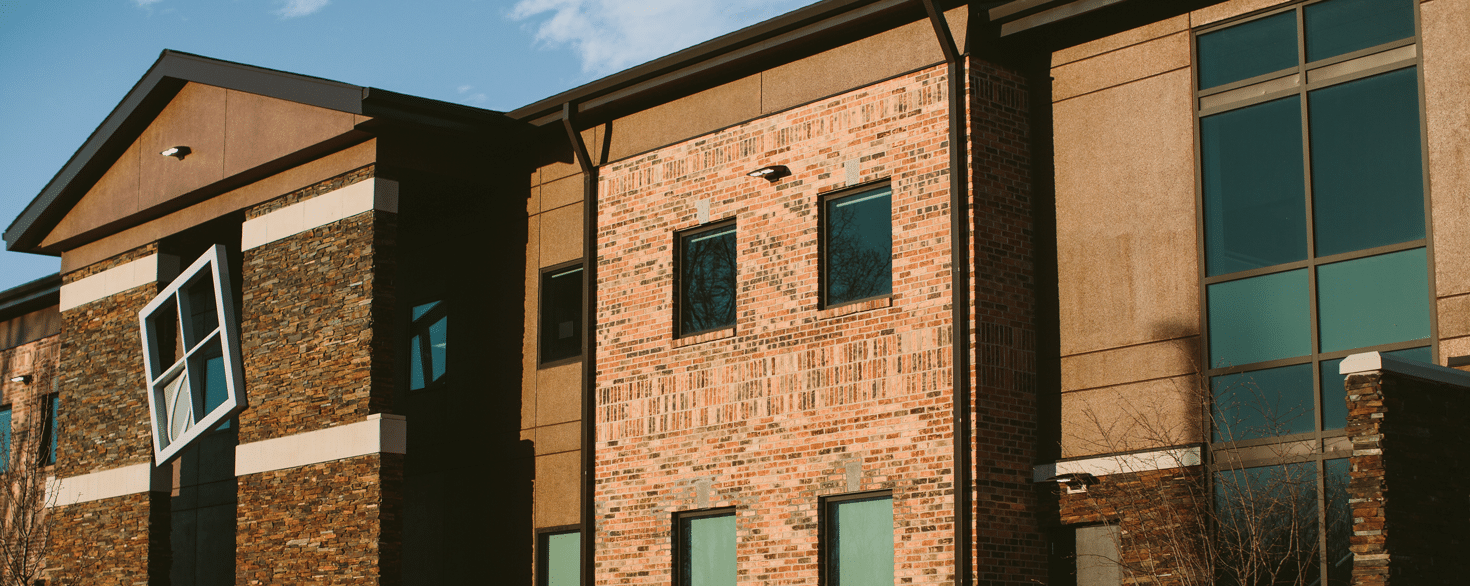 Exterior of Professional & Graduate Studies building at Cornerstone University