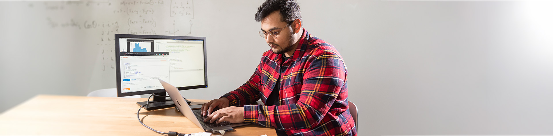 A Cornerstone University student applies his knowledge for his B.S. in Computer Science