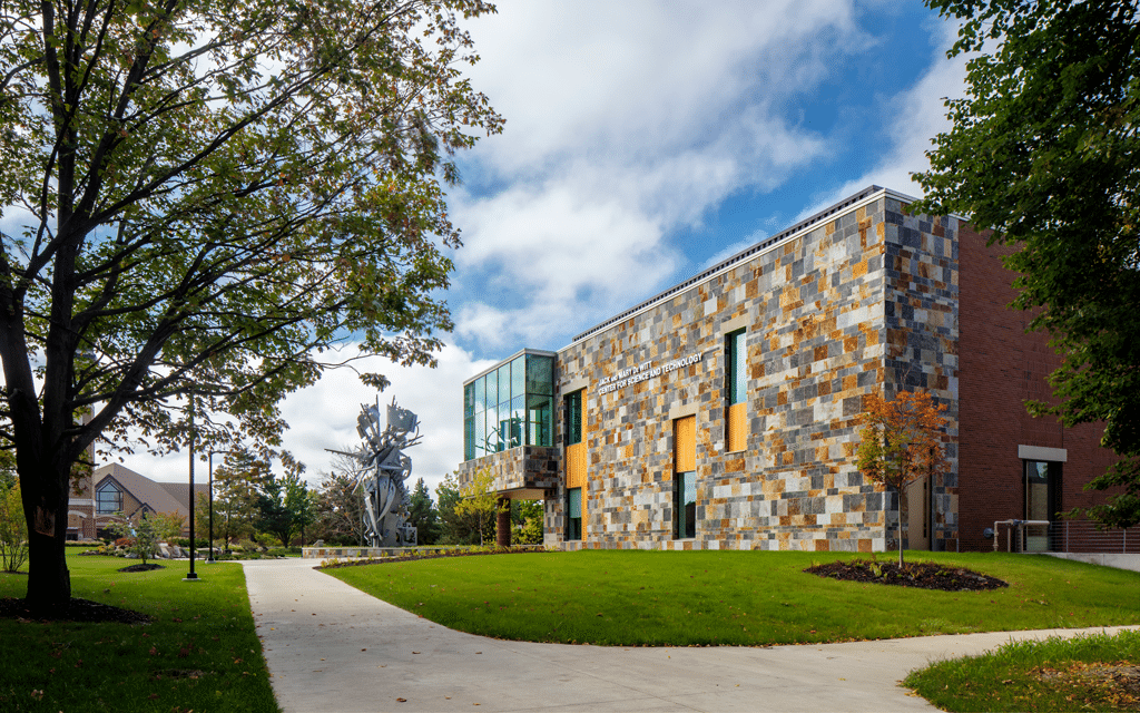 Exterior of De Witt Center for Science and Technology at Cornerstone University
