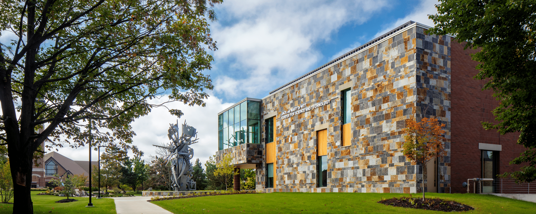 Exterior of De Witt Center for Science and Technology at Cornerstone University