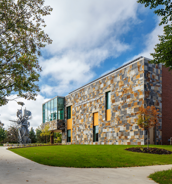 Exterior of De Witt Center for Science and Technology at Cornerstone University