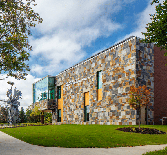 Exterior of De Wiitt Center for Science and Technology at Cornerstone University
