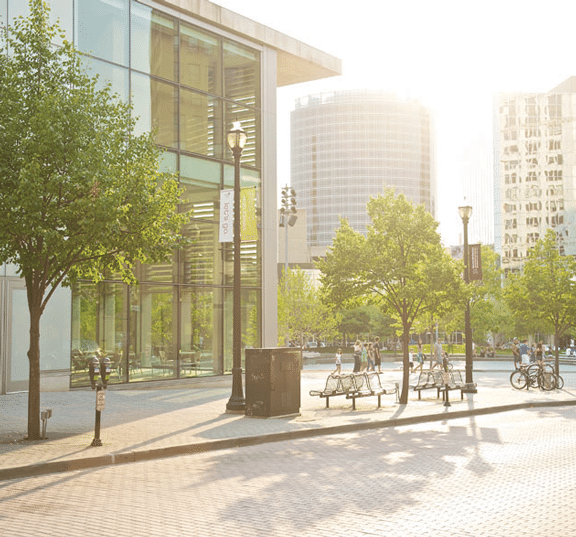 Summer day in downtown Grand Rapids, Michigan