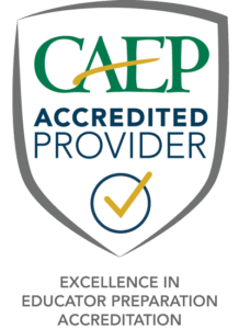 Badge that indicates CAEP Accredited Provider