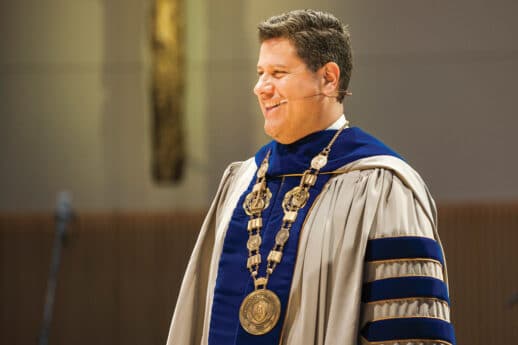 Gerson Moreno-Riaño at his inauguration as president of Cornerstone University
