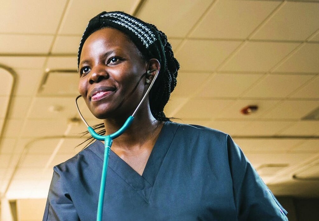 Student at Cornerstone University's accredited nursing school