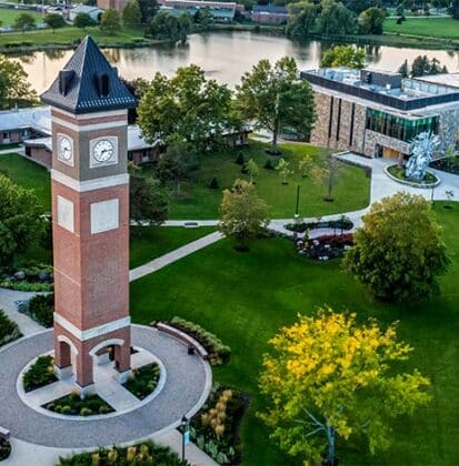 Cornerstone University campus at high noon