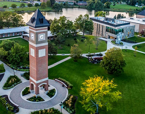Cornerstone University campus at high noon