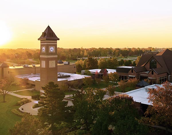 Cornerstone University at Sunset