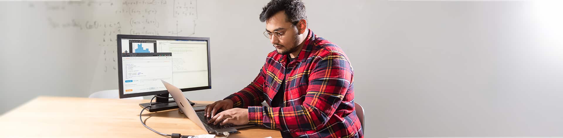 A Cornerstone University student applies his knowledge for his B.S. in Computer Science