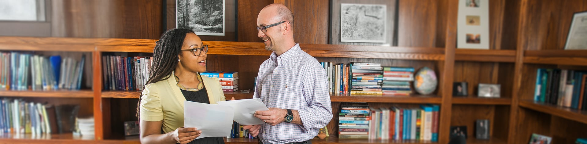 A Cornerstone University student and professor discuss the Master of Business Administration degree.
