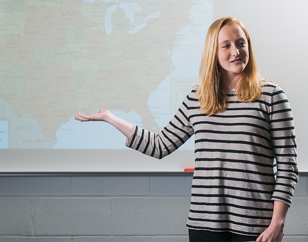 A Cornerstone University professor teaches for the B.A. in Secondary Education degree.