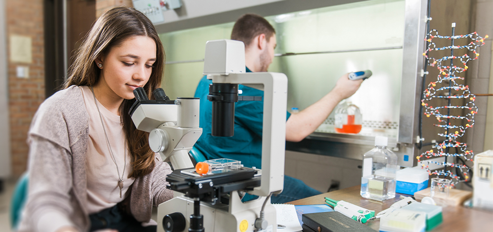 Students apply skills learned as part of their B.S. in Biology degree from Cornerstone University.