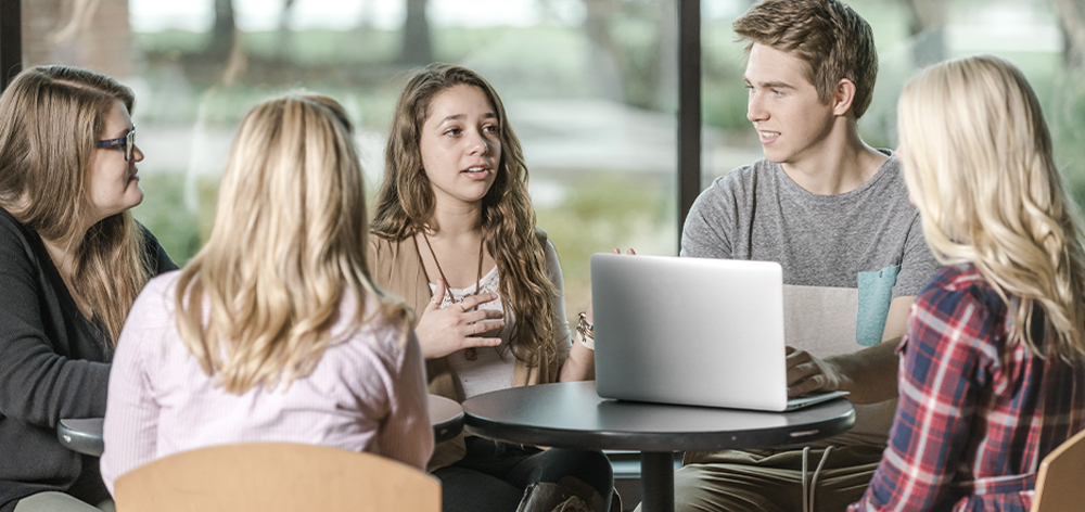 Business marketing students