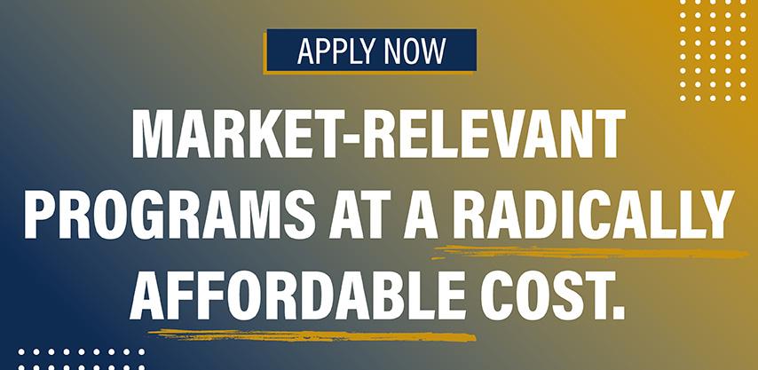 Market-relevant programs at a radically affordable cost